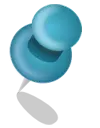 Blue pin icon